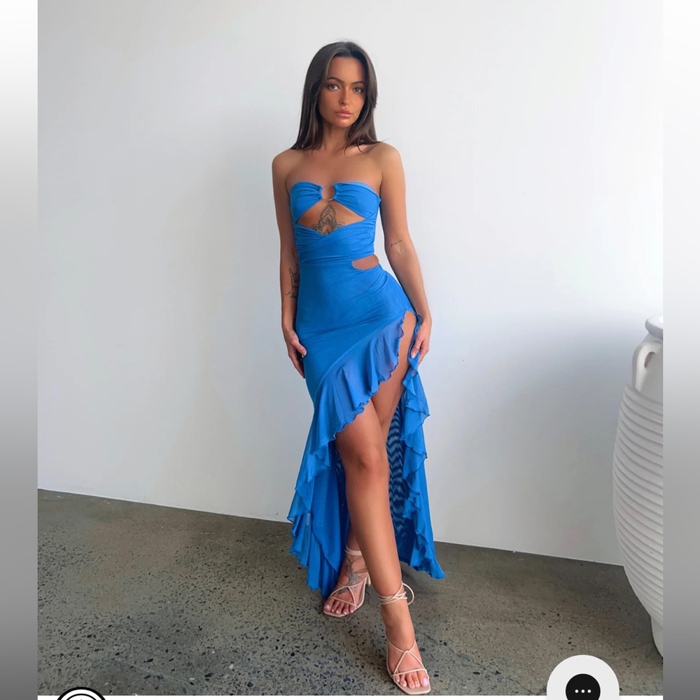 La Roma Mesh Maxi Dress